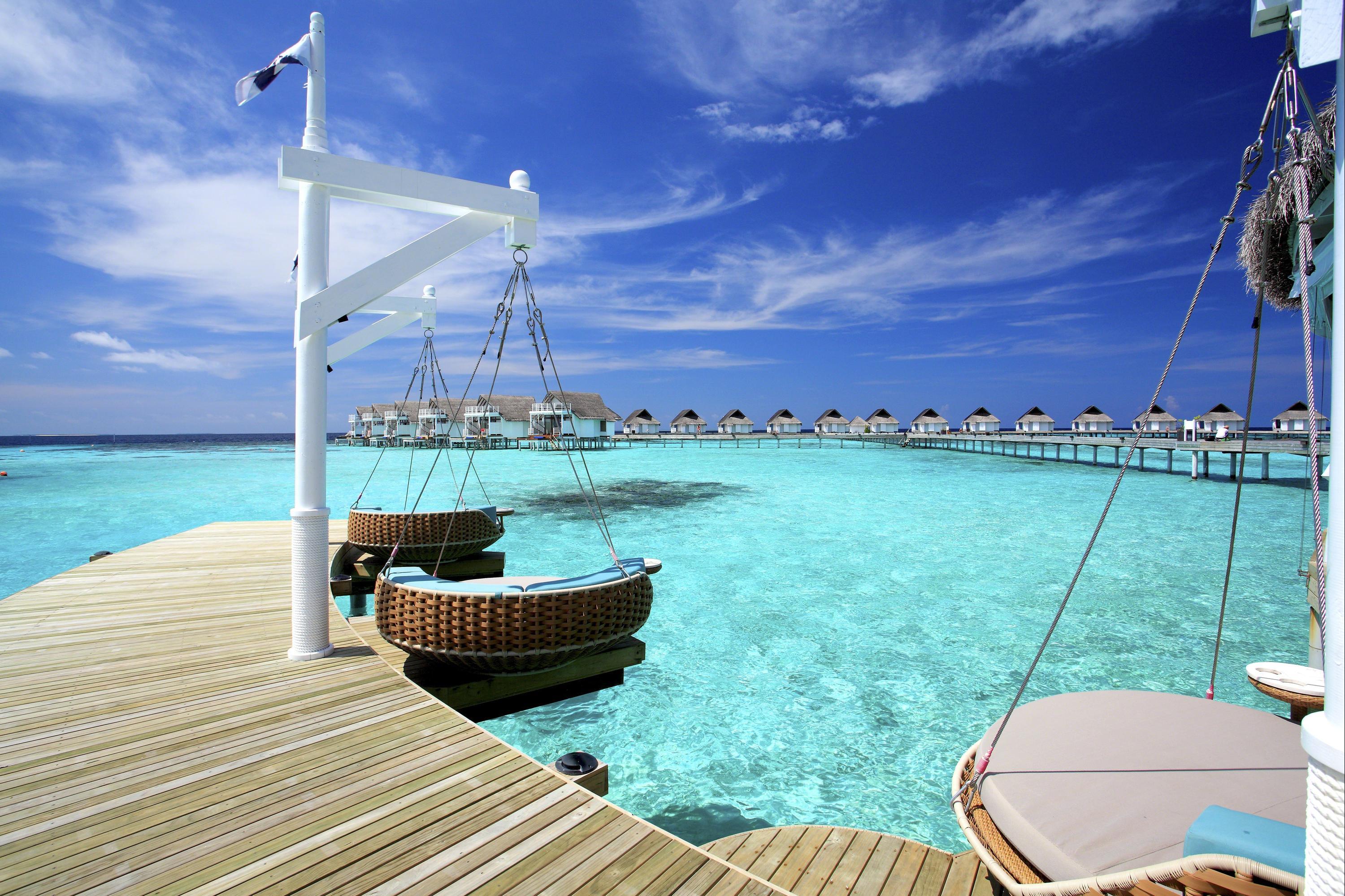 モルディブの海 Maldives 🇲🇻 blue 】 モルディブ🇲🇻の 海は🏖安定の ブルー